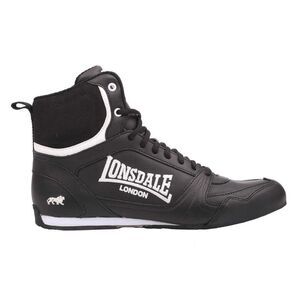 Lonsdale Childrens/Kids Leather Boxing Boots / Black